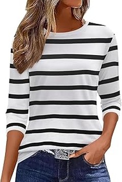 ¿Por qué optar por camisetas a rayas y estampados clásicos para mujer?