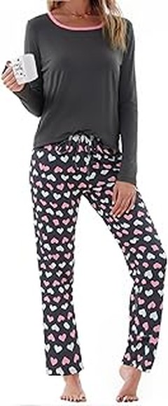 Mejores pijamas con camiseta de manga larga para mujer y sus precios
