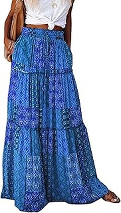 ¿Qué son las faldas largas boho para mujer?