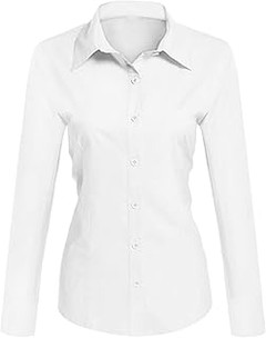 Camisas y blusas para mujeres de baja estatura oficina