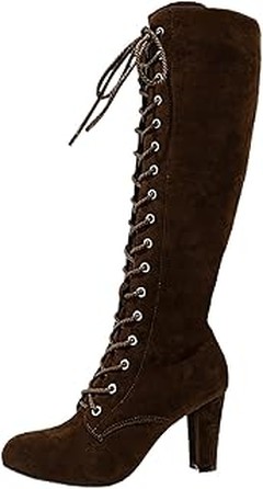 Precios y opciones para comprar botas altas de tacón en invierno