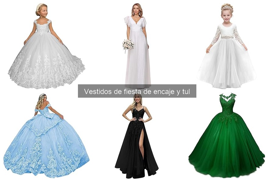Accesorios ideales para vestidos de fiesta de encaje y tul