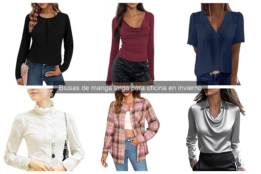 Alternativas a blusas de manga larga para oficina en invierno