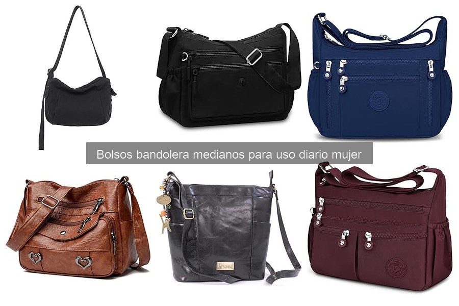 Alternativas a bolsos bandolera medianos para uso diario