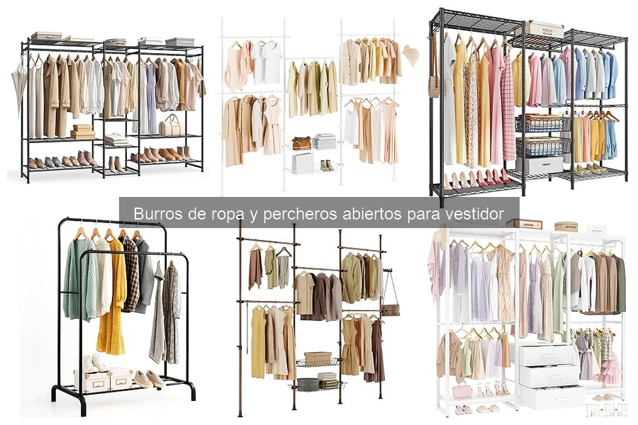 Alternativas a burros de ropa para organizar tu vestidor