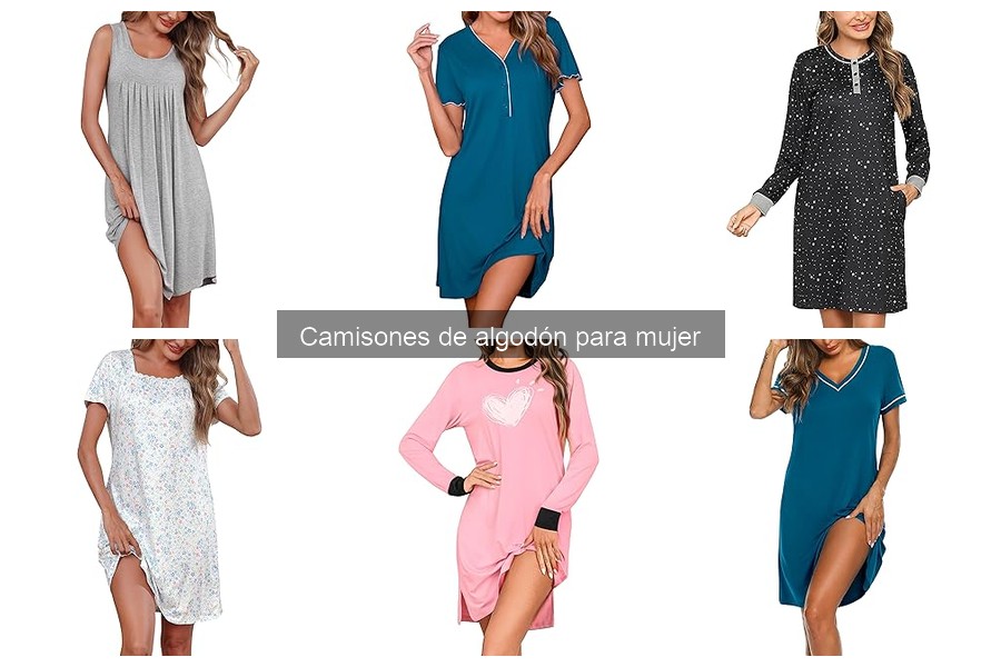 Alternativas a camisones de algodón para dormir
