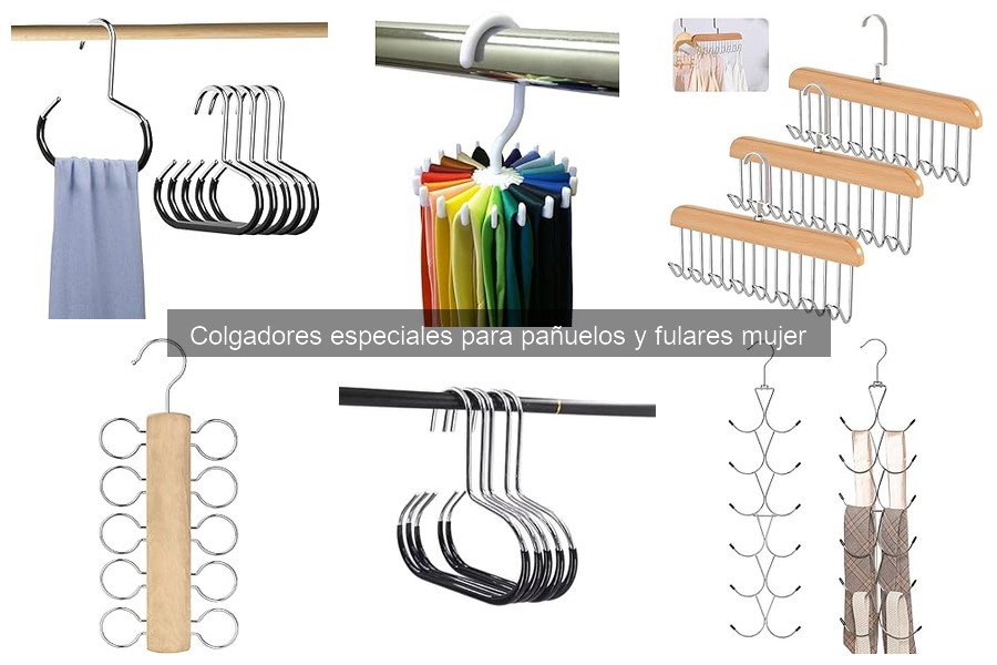 Alternativas a colgadores de pañuelos y fulares para mujeres