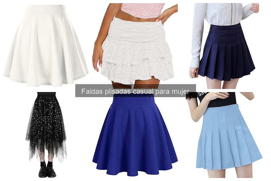 Alternativas a las faldas plisadas casual para mujer
