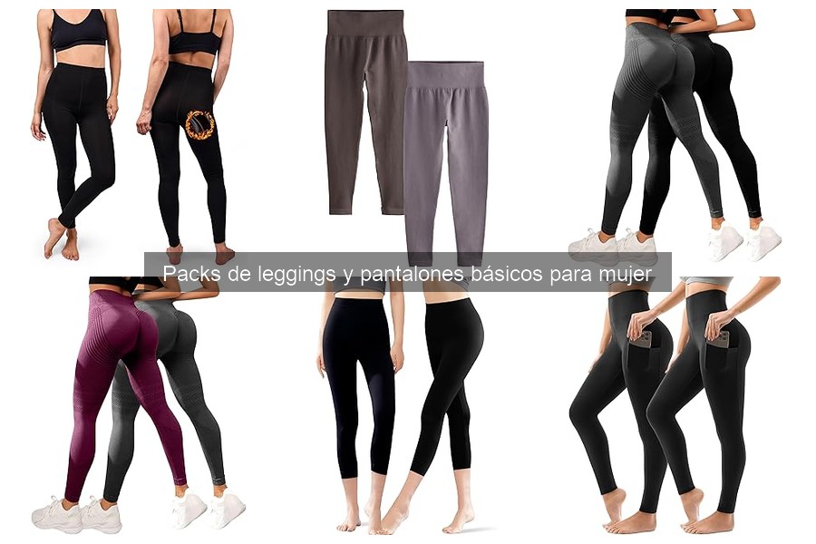 Alternativas a leggings: Packs de pantalones básicos para mujer