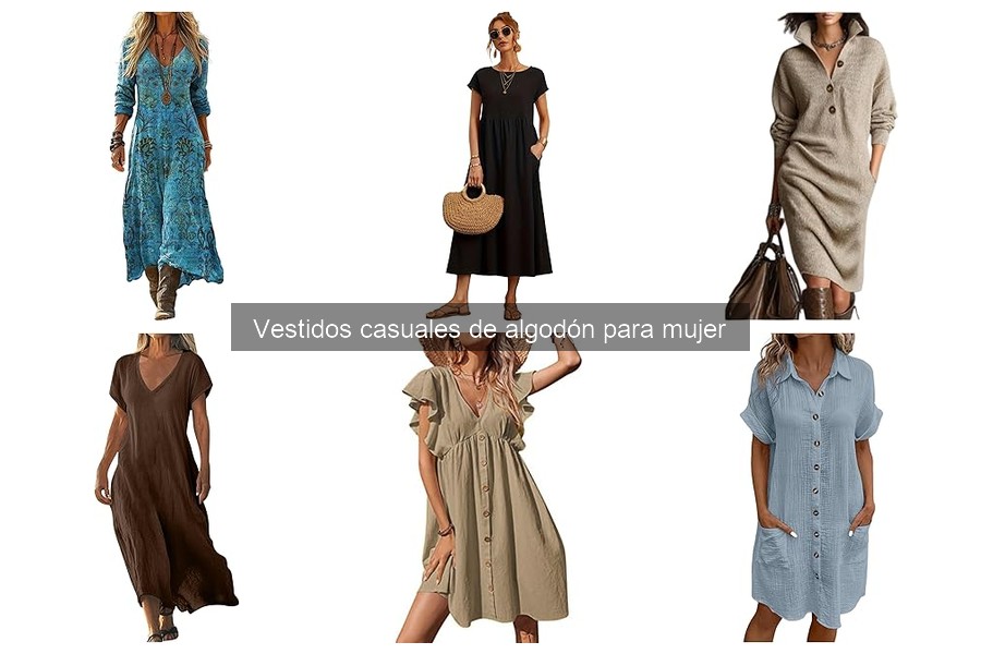 Alternativas a los Vestidos Casual de Algodón para Mujer