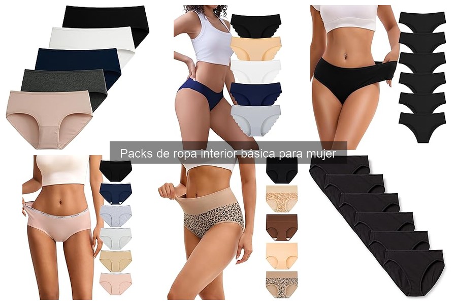 Alternativas a Packs de Ropa Interior Básica para Mujer