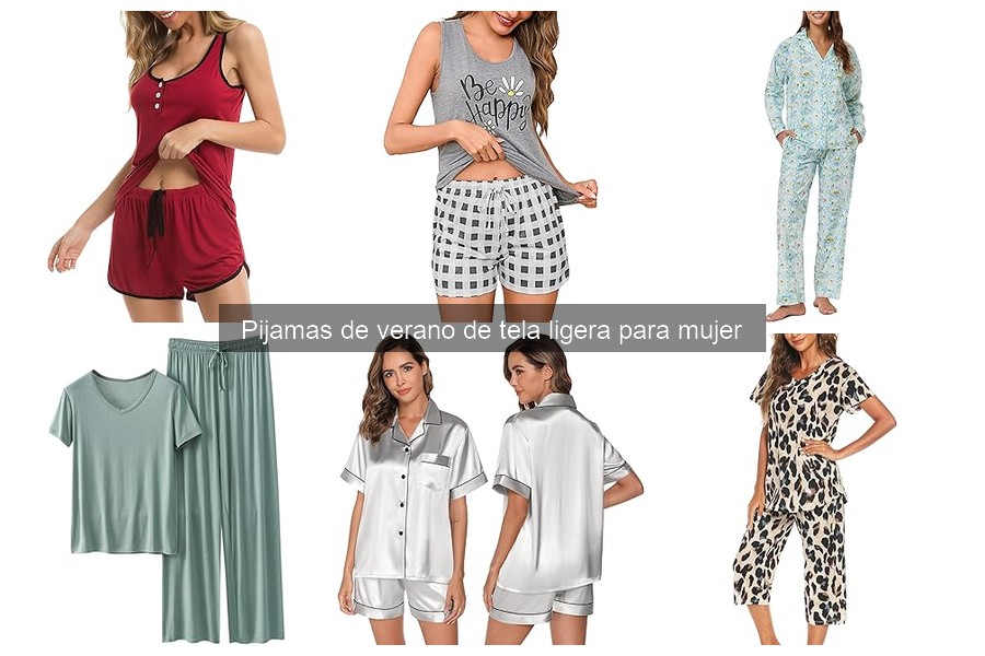 Alternativas a Pijamas de Verano de Tela Ligera para Mujer