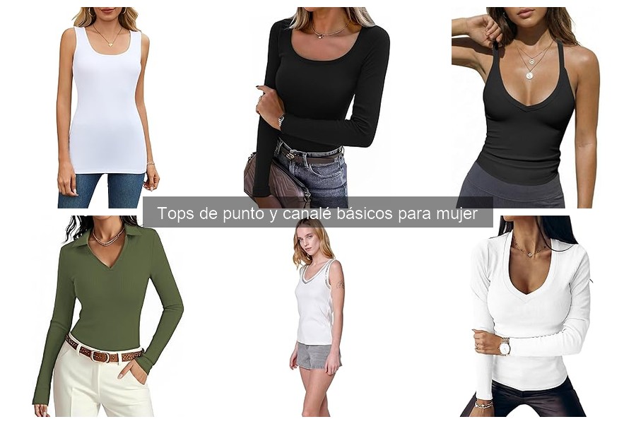 Alternativas a Tops de Punto y Canalé para Mujer