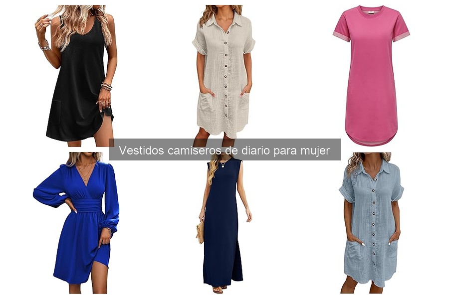 Alternativas a vestidos camiseros para mujer: opciones versátiles
