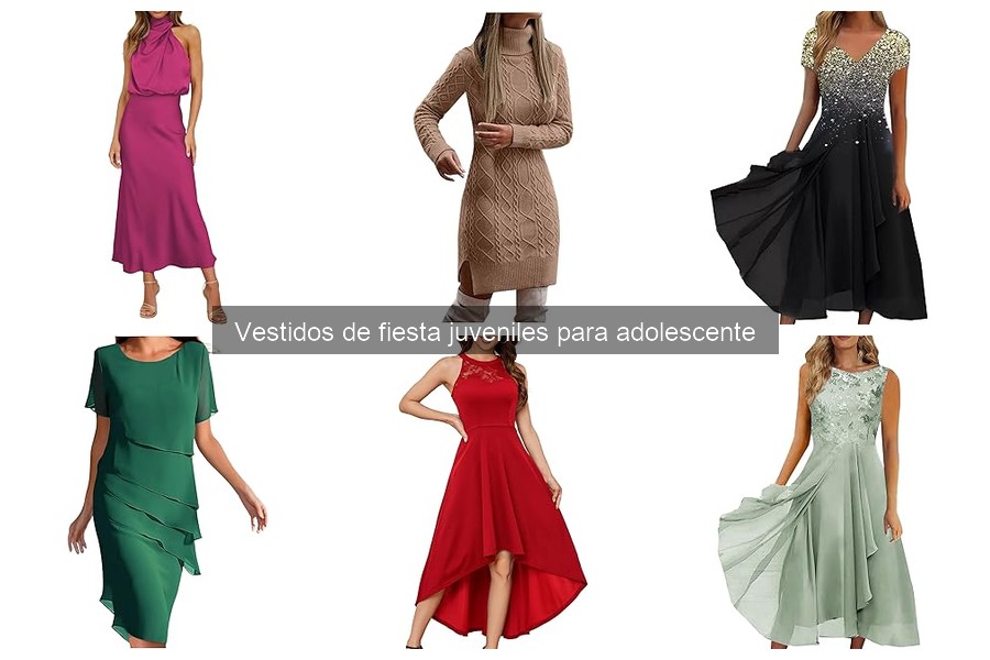 Alternativas a vestidos de fiesta juveniles para adolescentes