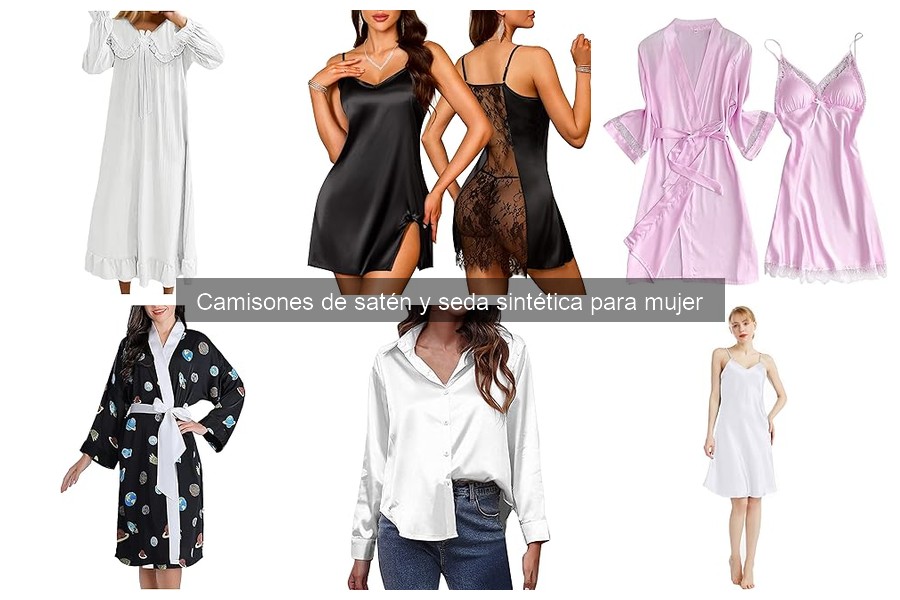 Alternativas cómodas a camisones de satén para dormir
