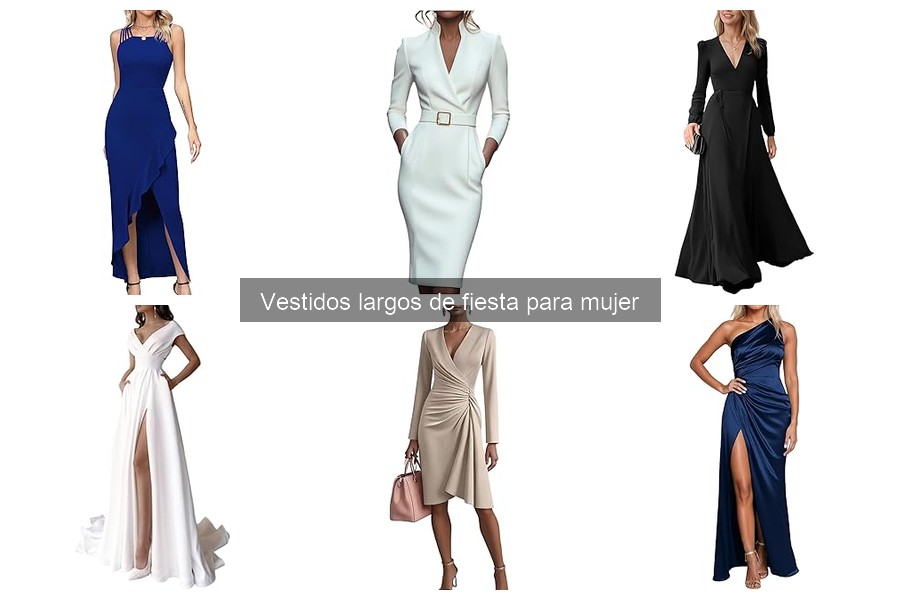 Alternativas elegantes a vestidos largos de fiesta para mujer