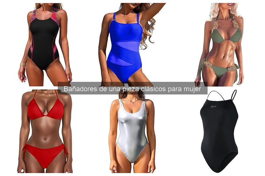 Bañadores de una Pieza Clásicos con Envío Gratuito para Mujer