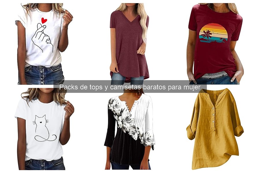 Beneficios de los packs de tops y camisetas para mujer