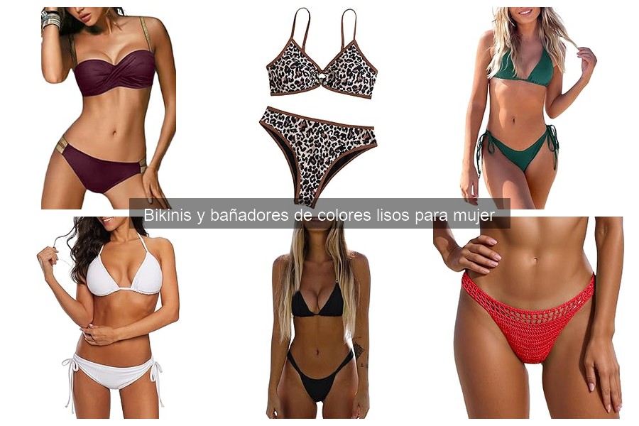 Beneficios de usar bikinis de colores lisos para mujer