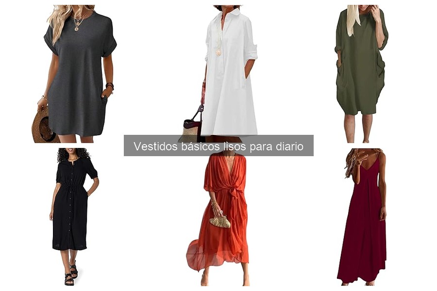 Beneficios de usar vestidos básicos lisos para diario