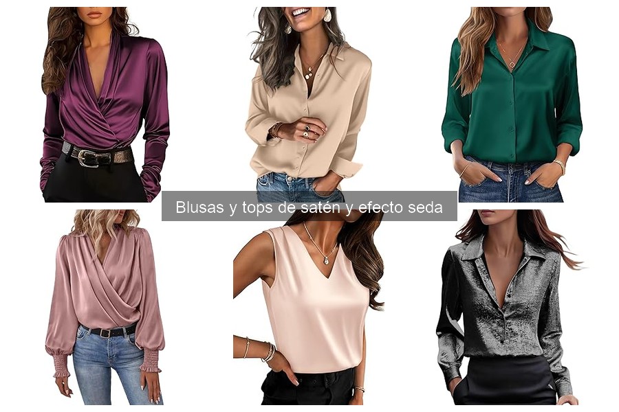 Blusas de satén vs. blusas de seda: diferencias y similitudes