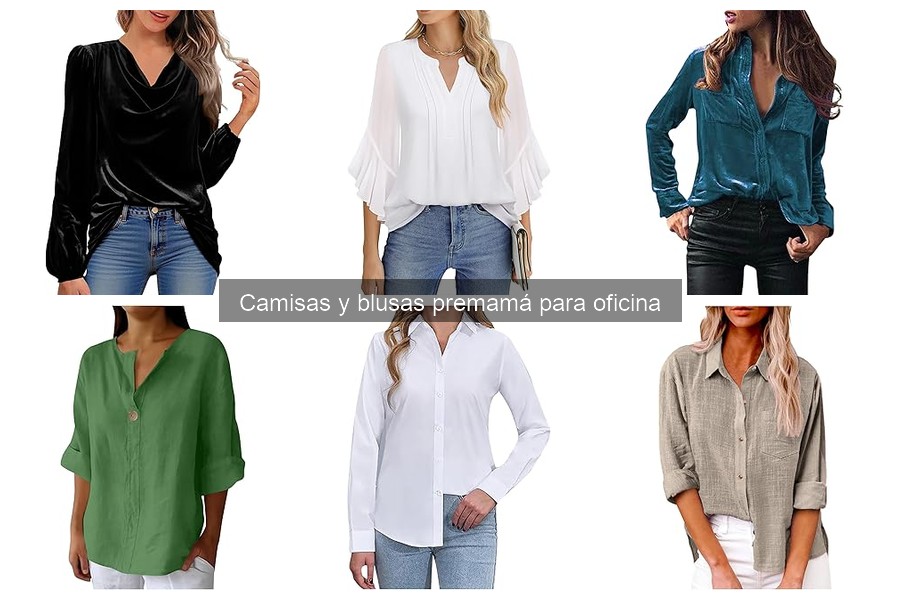 Camisas premamá cómodas y elegantes para la oficina