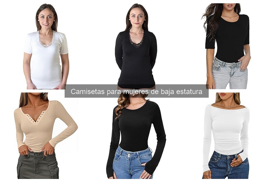 Camisetas que favorecen a mujeres de baja estatura