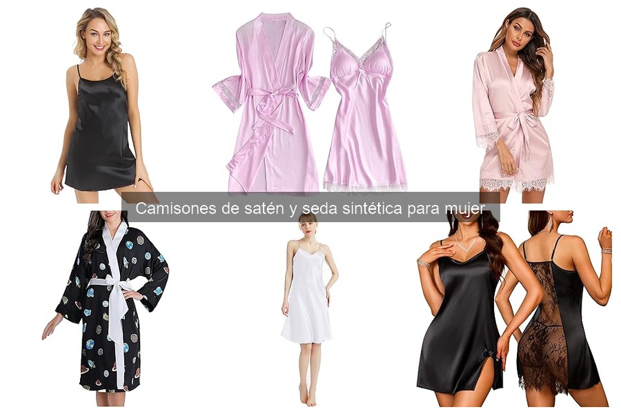 Camisones de satén y seda sintética ideales para el frío