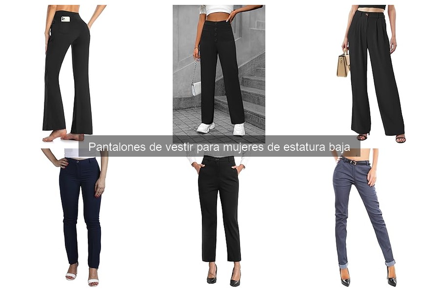Combina pantalones de vestir para mujeres de estatura baja