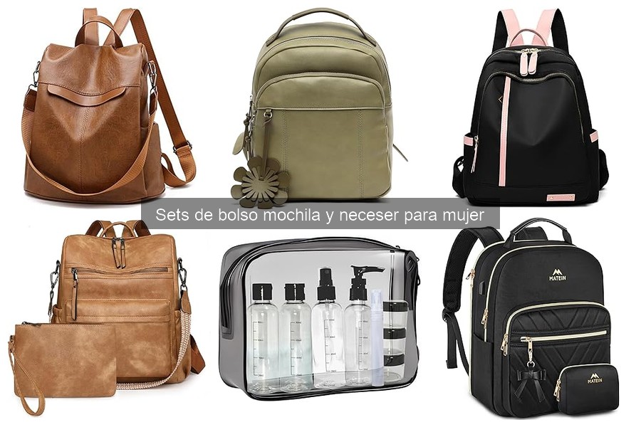 Combina sets de bolso mochila y neceser con estilo