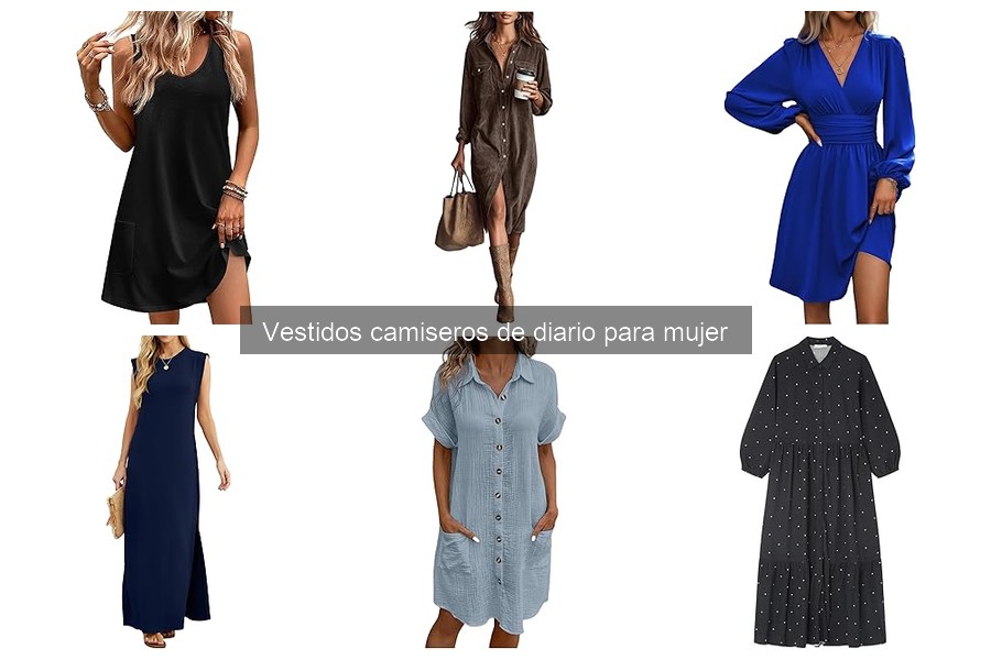 Combina tu vestido camisero para el trabajo: outfits ideales