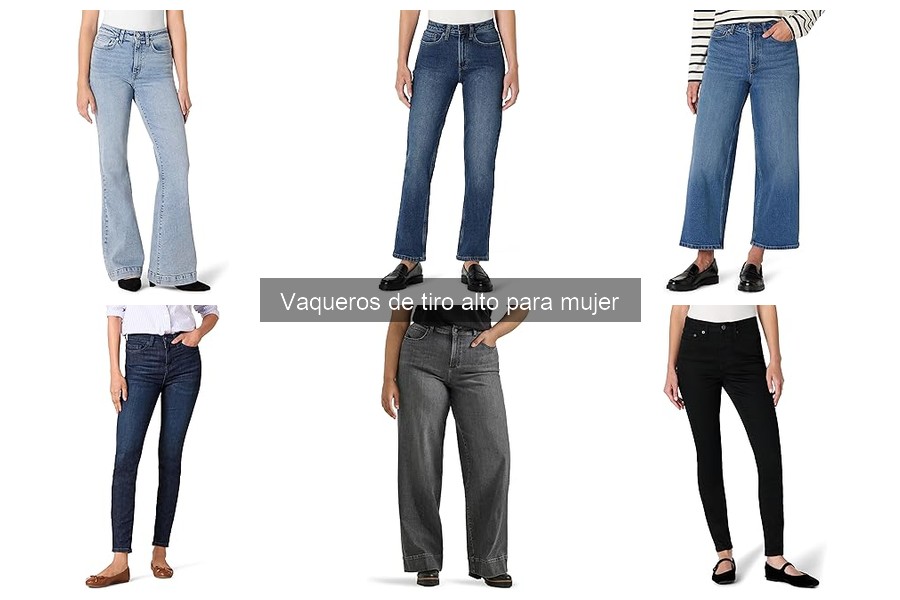 Combina vaqueros de tiro alto para mujer: outfits y tips