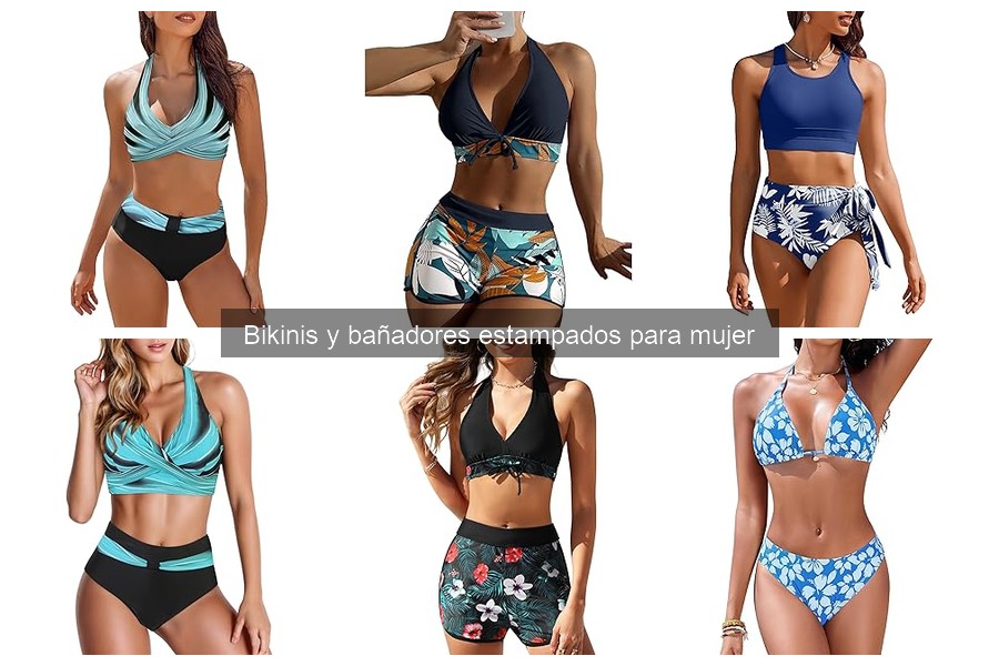 Cómo combinar bikinis y bañadores estampados con accesorios