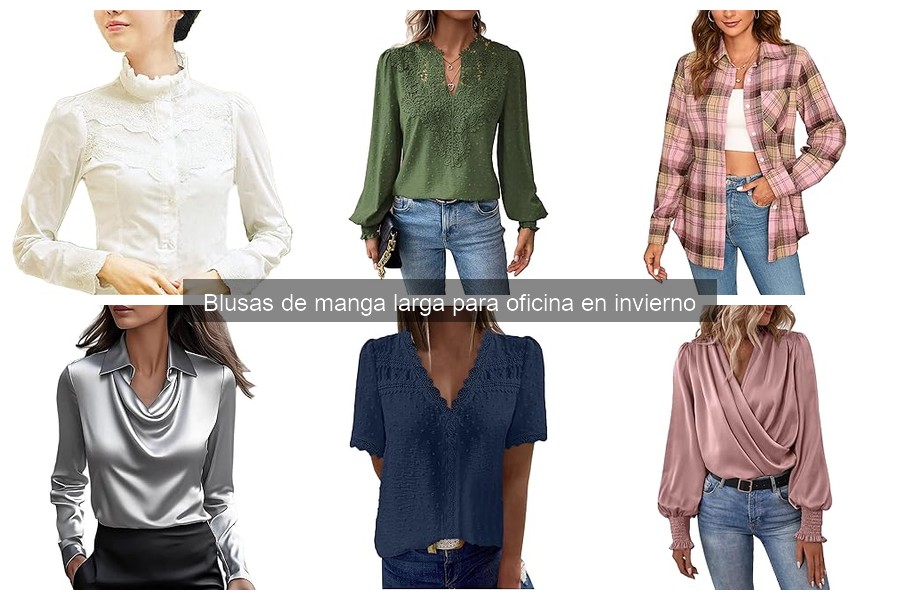 Cómo combinar blusas de manga larga para oficina en invierno