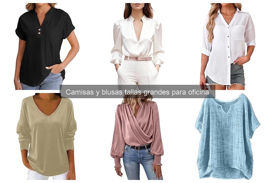 Cómo combinar camisas y blusas tallas grandes para oficina