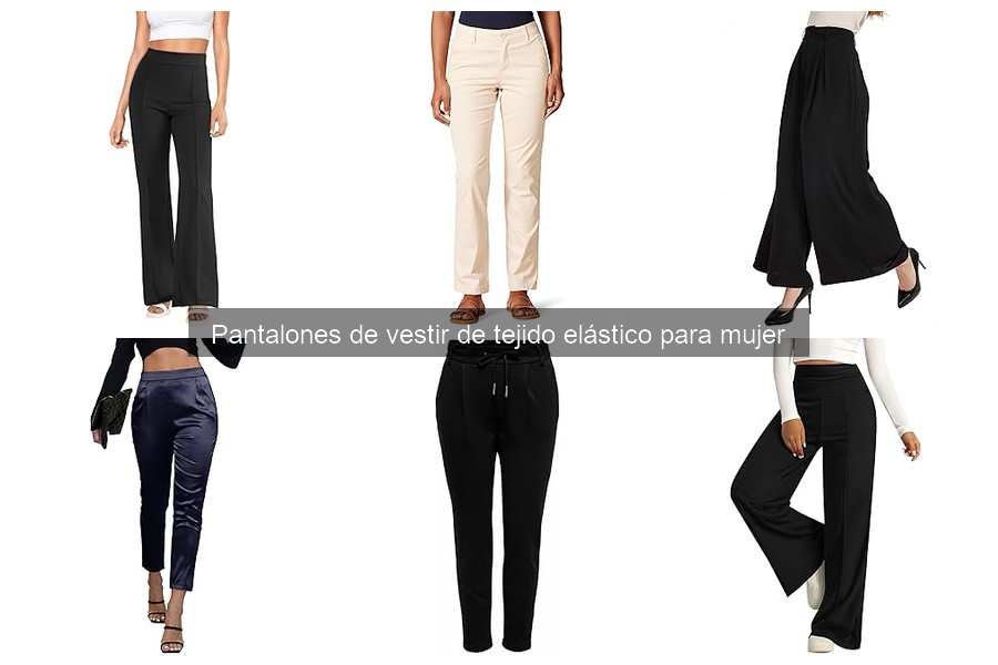 Cómo combinar pantalones de vestir elásticos para mujer