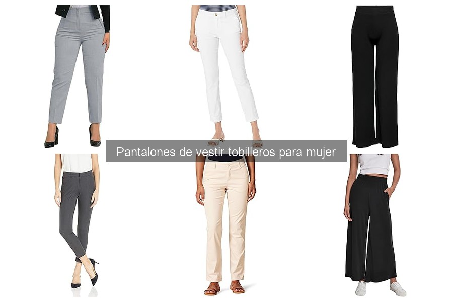 Cómo combinar pantalones de vestir tobilleros para mujer