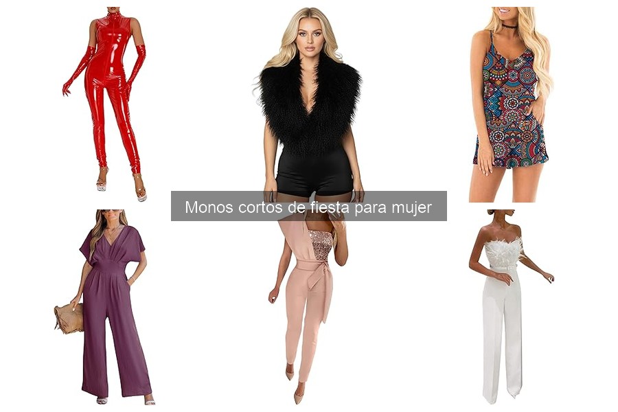 Cómo combinar un mono corto de fiesta para mujer