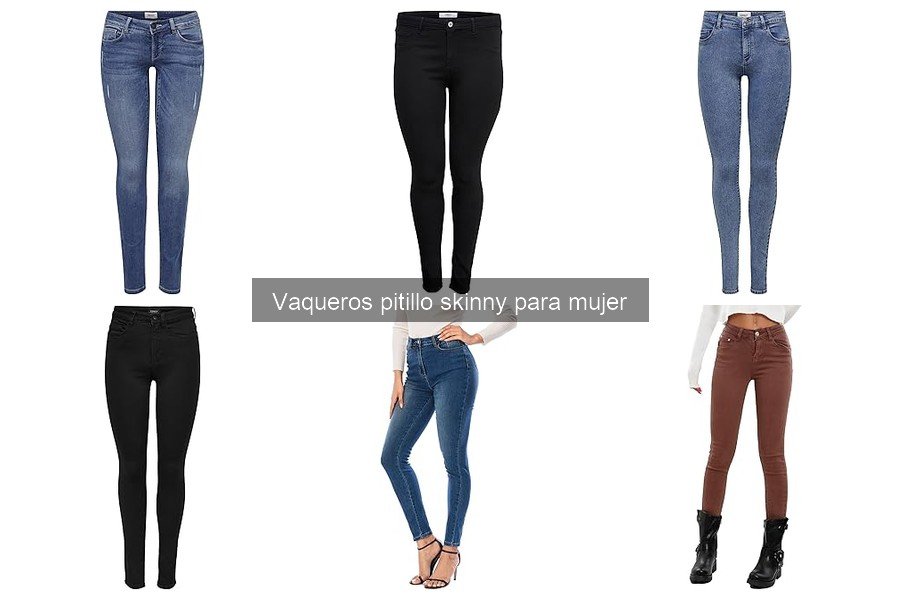 Cómo combinar vaqueros pitillo skinny para mujer