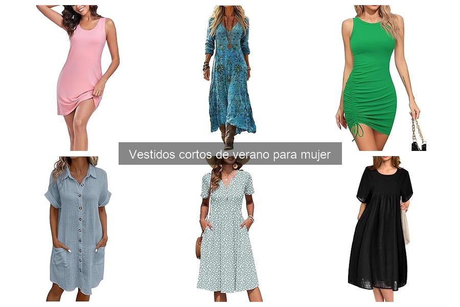 Cómo combinar vestidos cortos de verano para mujer