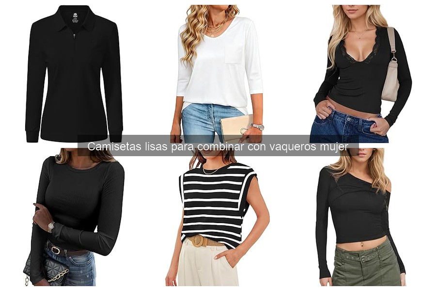 Cómo elegir camisetas lisas para combinar con vaqueros