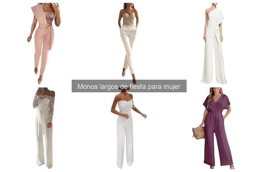 Cómo llevar un mono largo de fiesta para mujer