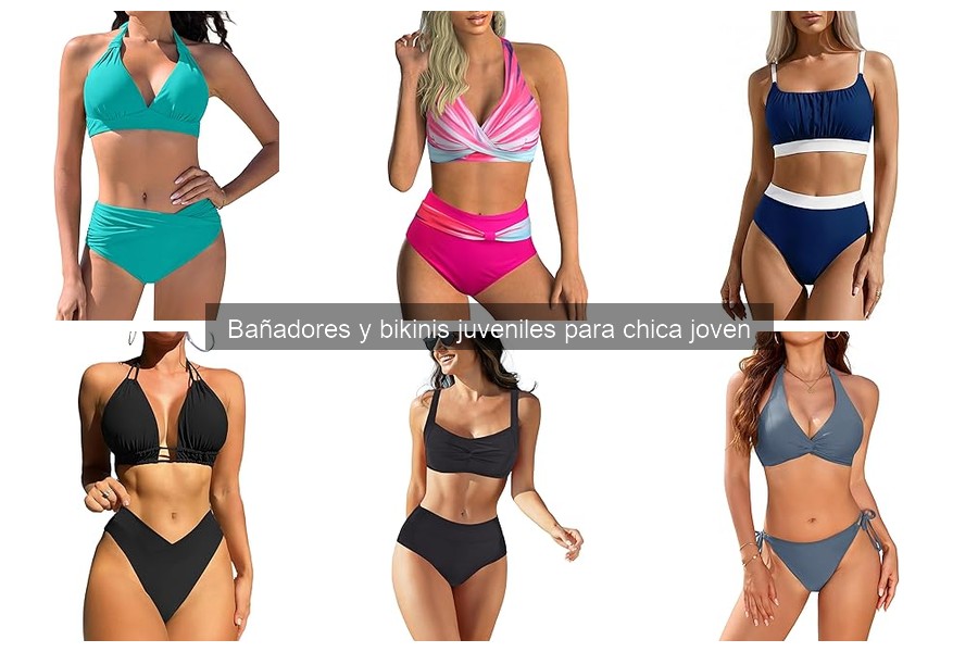 Comparativa de bañadores y bikinis para chicas jóvenes