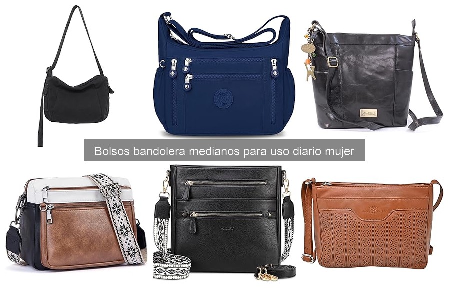 Comparativa de Bolsos Bandolera Medianos para Mujer