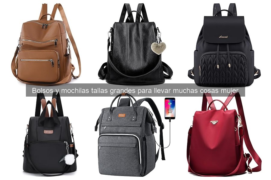 Comparativa de bolsos y mochilas grandes para mujeres