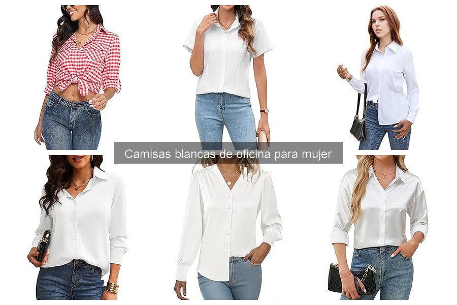 Comparativa de camisas blancas de oficina para mujer