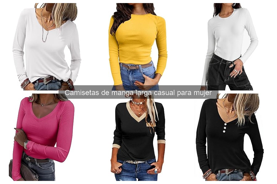 Comparativa de camisetas de manga larga para mujer