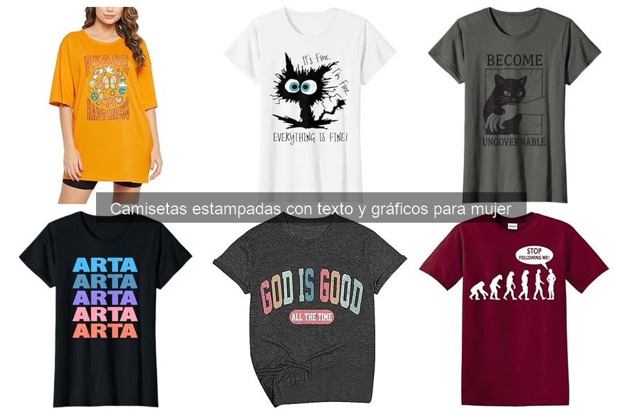 Comparativa de camisetas estampadas para mujer: marcas destacadas