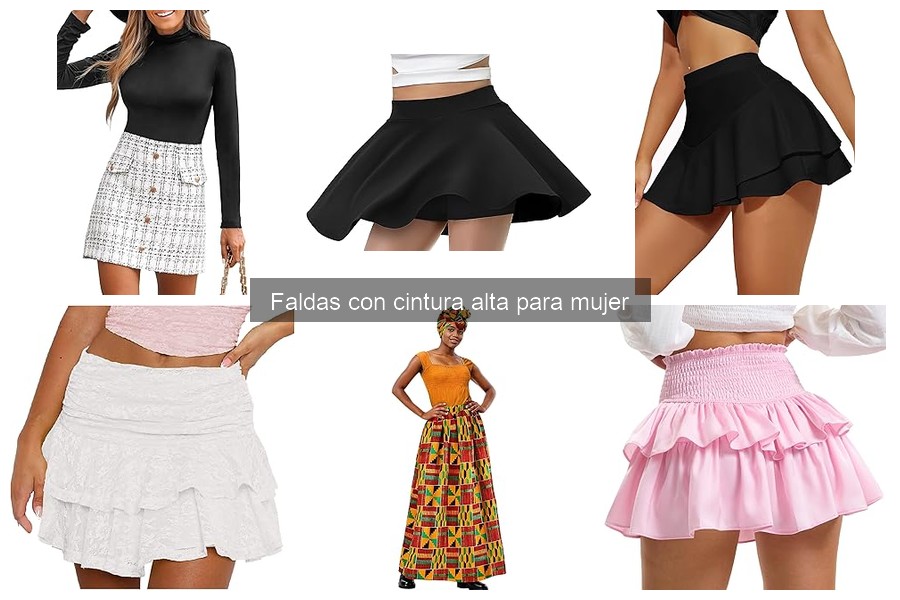 Comparativa de Faldas con Cintura Alta para Mujer